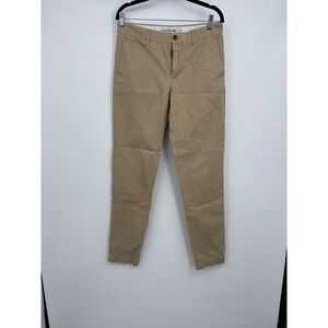 Lacoste Slim Fit Chinos Khaki Tan Mens Size 34x34 Casual Dress Pants